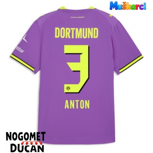 Borussia Dortmund Waldemar Anton #3 Rezervni Dres 2026-27 Kratak Rukav Borussia Dortmund Waldemar Anton #3 Rezervni Dres 2026-27 Kratak Rukav