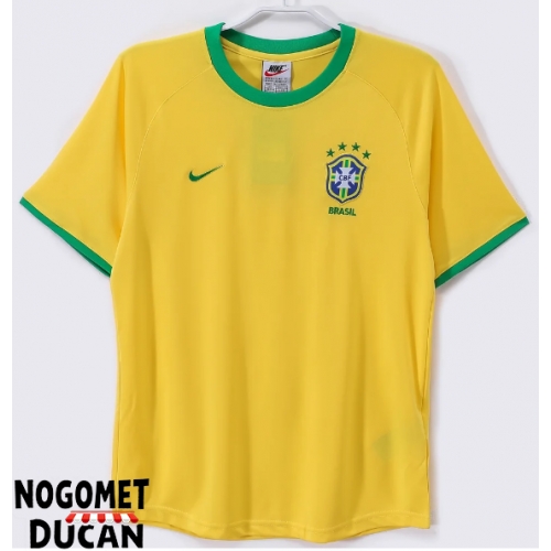 Brazil 2000 Retro Domaci Dres Kratak Rukav Brazil 2000 Retro Domaci Dres Kratak Rukav