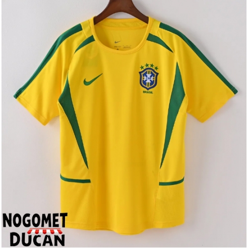 Brazil 2002 Retro Domaci Dres Kratak Rukav Brazil 2002 Retro Domaci Dres Kratak Rukav