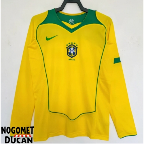Brazil 2004 Retro Domaci Dres Dugi Rukav Brazil 2004 Retro Domaci Dres Dugi Rukav