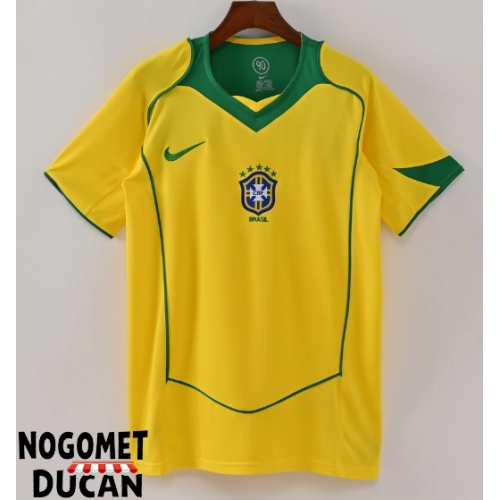 Brazil 2004 Retro Domaci Dres Kratak Rukav Brazil 2004 Retro Domaci Dres Kratak Rukav