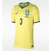 Brazil Gabriel Magalhaes #3 Domaci Dres Ženska SP 2026 Kratak Rukav Brazil Gabriel Magalhaes #3 Domaci Dres Ženska SP 2026 Kratak Rukav