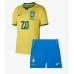 Brazil Lucas Paqueta #20 Domaci Dres za djecu SP 2026 Kratak Rukav (+ Kratke hlače)