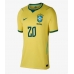 Brazil Lucas Paqueta #20 Domaci Dres Ženska SP 2026 Kratak Rukav Brazil Lucas Paqueta #20 Domaci Dres Ženska SP 2026 Kratak Rukav
