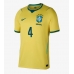 Brazil Marquinhos #4 Domaci Dres SP 2026 Kratak Rukav Brazil Marquinhos #4 Domaci Dres SP 2026 Kratak Rukav