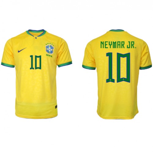 Brazil Neymar Jr #10 Domaci Dres SP 2022 Kratak Rukav