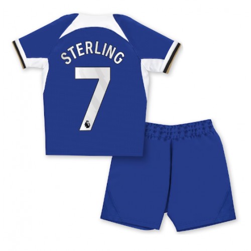 Chelsea Raheem Sterling #7 Domaci Dres za djecu 2023-24 Kratak Rukav (+ Kratke hlače)