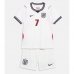 Engleska Bukayo Saka #7 Domaci Dres za djecu SP 2026 Kratak Rukav (+ Kratke hlače)