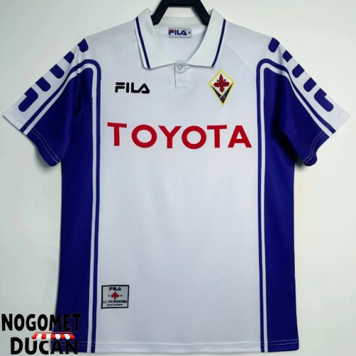 Fiorentina 1999-2000 Retro Gostujuci Dres Kratak Rukav Fiorentina 1999-2000 Retro Gostujuci Dres Kratak Rukav