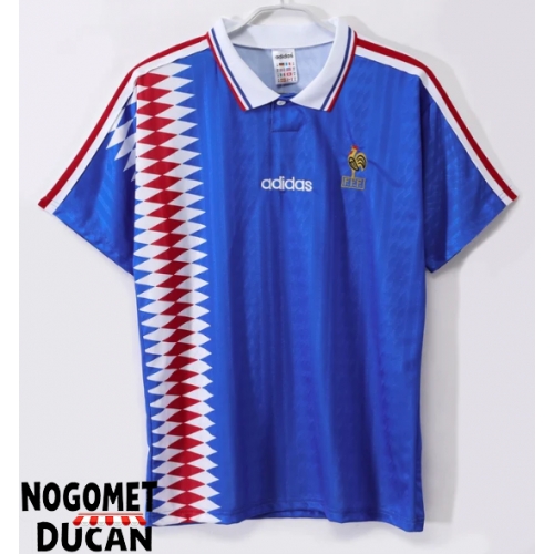 Francuska 1994 Retro Domaci Dres Kratak Rukav Francuska 1994 Retro Domaci Dres Kratak Rukav