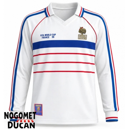 Francuska 1998 Retro Gostujuci Dres Dugi Rukav Francuska 1998 Retro Gostujuci Dres Dugi Rukav