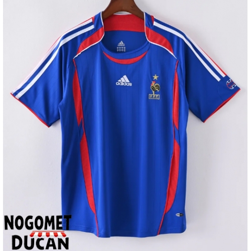 Francuska 2006 Retro Domaci Dres Kratak Rukav Francuska 2006 Retro Domaci Dres Kratak Rukav
