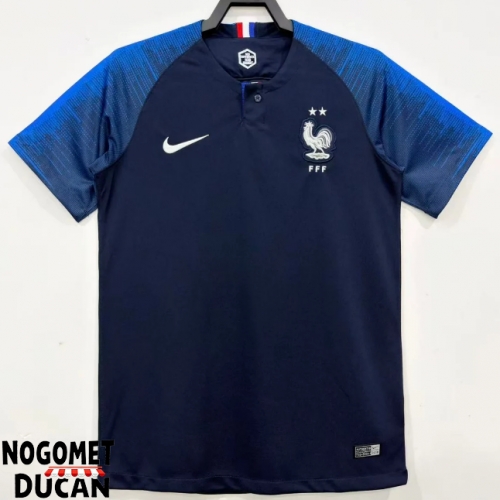 Francuska 2018-2019 Retro Domaci Dres Kratak Rukav Francuska 2018-2019 Retro Domaci Dres Kratak Rukav