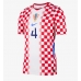 Hrvatska Josko Gvardiol #4 Domaci Dres SP 2026 Kratak Rukav Hrvatska Josko Gvardiol #4 Domaci Dres SP 2026 Kratak Rukav