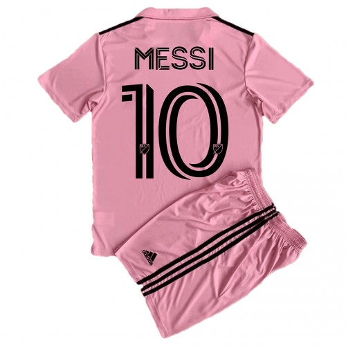 Inter Miami Lionel Messi #10 Domaci Dres za djecu 2023-24 Kratak Rukav (+ Kratke hlače)