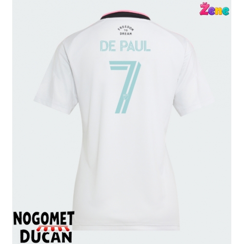 Inter Miami Rodrigo De Paul #7 Rezervni Dres Ženska 2026-27 Kratak Rukav Inter Miami Rodrigo De Paul #7 Rezervni Dres Ženska 2026-27 Kratak Rukav