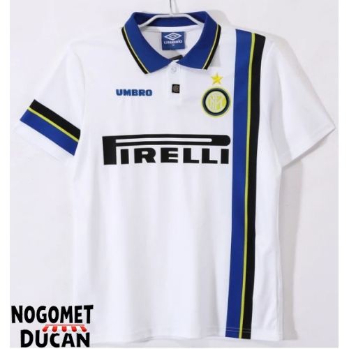 Inter Milan 1997-1998 Retro Gostujuci Dres Kratak Rukav Inter Milan 1997-1998 Retro Gostujuci Dres Kratak Rukav