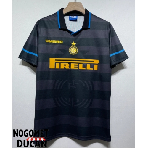 Inter Milan 1997-1998 Retro Rezervni Dres Kratak Rukav Inter Milan 1997-1998 Retro Rezervni Dres Kratak Rukav