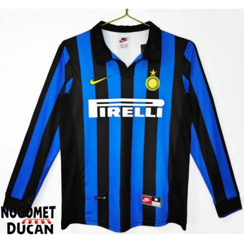 Inter Milan 1998-1999 Retro Domaci Dres Dugi Rukav Inter Milan 1998-1999 Retro Domaci Dres Dugi Rukav