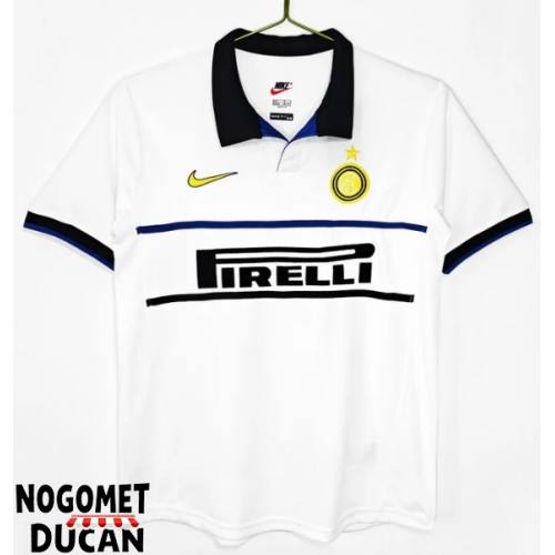 Inter Milan 1998-1999 Retro Gostujuci Dres Kratak Rukav Inter Milan 1998-1999 Retro Gostujuci Dres Kratak Rukav