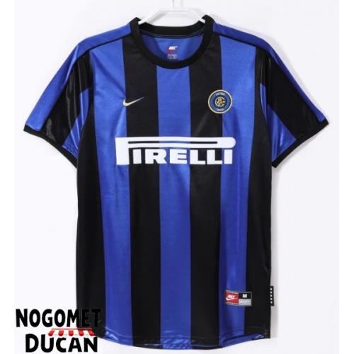 Inter Milan 1999-2000 Retro Domaci Dres Kratak Rukav Inter Milan 1999-2000 Retro Domaci Dres Kratak Rukav