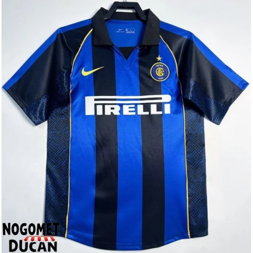 Inter Milan 2001-2002 Retro Domaci Dres Kratak Rukav Inter Milan 2001-2002 Retro Domaci Dres Kratak Rukav