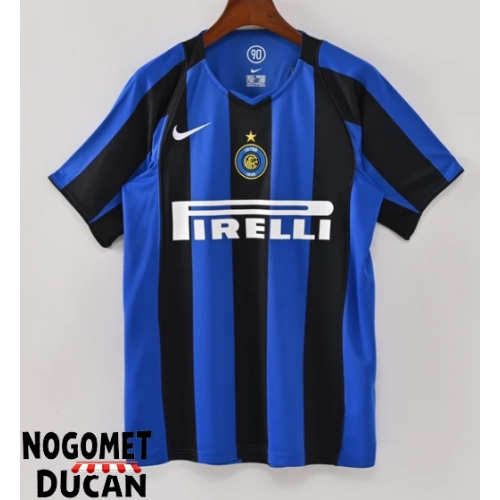 Inter Milan 2004-2005 Retro Domaci Dres Kratak Rukav Inter Milan 2004-2005 Retro Domaci Dres Kratak Rukav