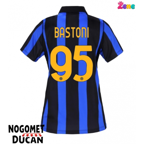 Inter Milan Alessandro Bastoni #95 Domaci Dres Ženska 2026-27 Kratak Rukav Inter Milan Alessandro Bastoni #95 Domaci Dres Ženska 2026-27 Kratak Rukav