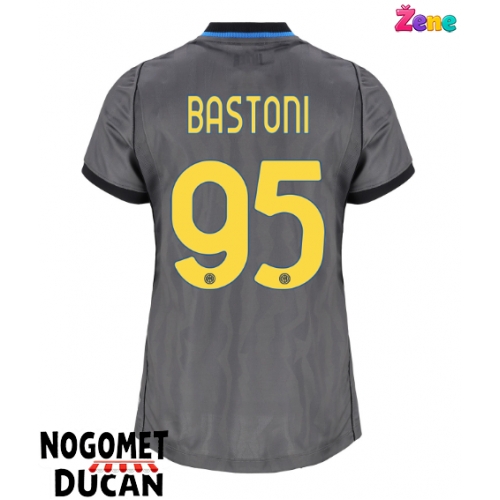 Inter Milan Alessandro Bastoni #95 Rezervni Dres Ženska 2026-27 Kratak Rukav Inter Milan Alessandro Bastoni #95 Rezervni Dres Ženska 2026-27 Kratak Rukav