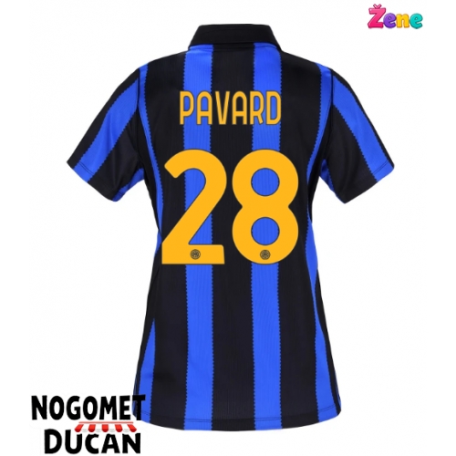 Inter Milan Benjamin Pavard #28 Domaci Dres Ženska 2026-27 Kratak Rukav Inter Milan Benjamin Pavard #28 Domaci Dres Ženska 2026-27 Kratak Rukav