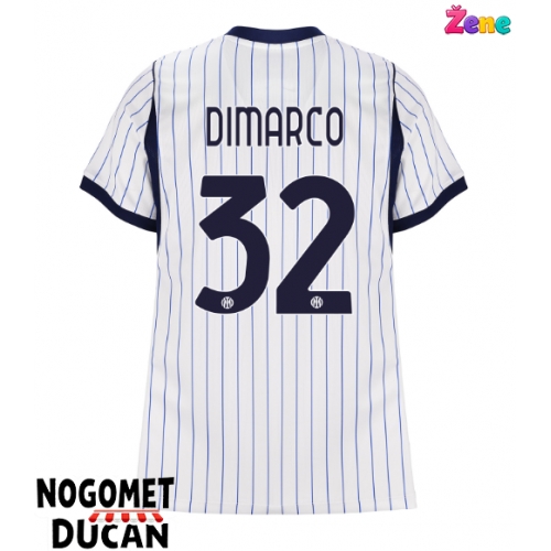 Inter Milan Federico Dimarco #32 Gostujuci Dres Ženska 2026-27 Kratak Rukav Inter Milan Federico Dimarco #32 Gostujuci Dres Ženska 2026-27 Kratak Rukav