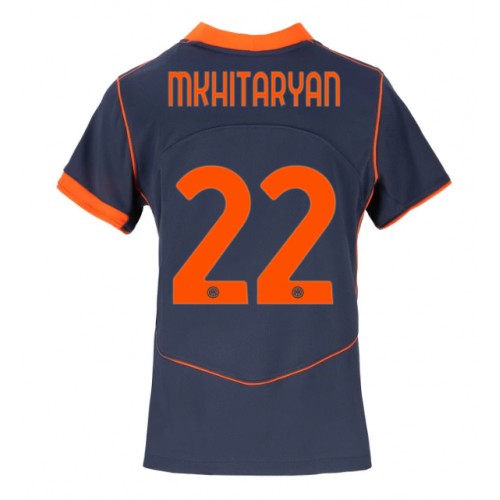 Inter Milan Henrikh Mkhitaryan #22 Rezervni Dres Ženska 2025-26 Kratak Rukav Inter Milan Henrikh Mkhitaryan #22 Rezervni Dres Ženska 2025-26 Kratak Rukav