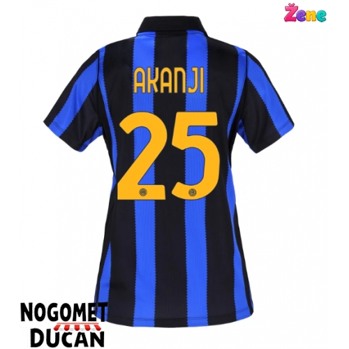 Inter Milan Manuel Akanji #25 Domaci Dres Ženska 2026-27 Kratak Rukav Inter Milan Manuel Akanji #25 Domaci Dres Ženska 2026-27 Kratak Rukav