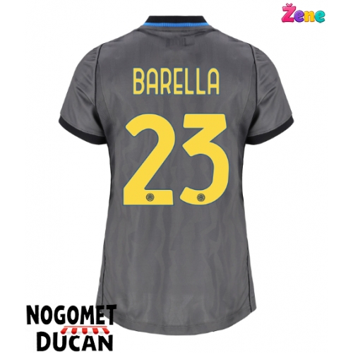 Inter Milan Nicolo Barella #23 Rezervni Dres Ženska 2026-27 Kratak Rukav Inter Milan Nicolo Barella #23 Rezervni Dres Ženska 2026-27 Kratak Rukav