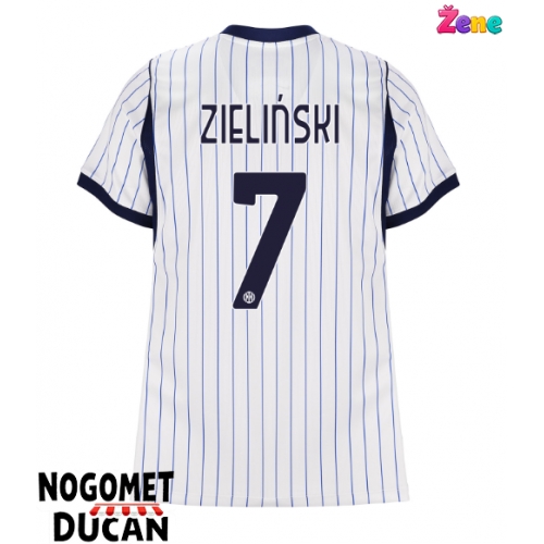 Inter Milan Piotr Zielinski #7 Gostujuci Dres Ženska 2026-27 Kratak Rukav Inter Milan Piotr Zielinski #7 Gostujuci Dres Ženska 2026-27 Kratak Rukav