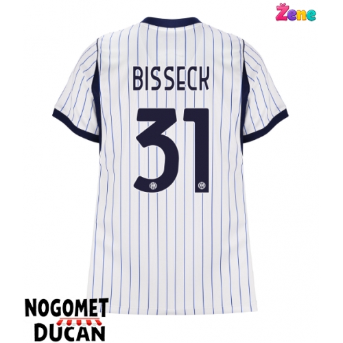 Inter Milan Yann Bisseck #31 Gostujuci Dres Ženska 2026-27 Kratak Rukav Inter Milan Yann Bisseck #31 Gostujuci Dres Ženska 2026-27 Kratak Rukav
