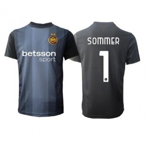 Inter Milan Yann Sommer #1 Golman Domaci Dres 2025-26 Kratak Rukav Inter Milan Yann Sommer #1 Golman Domaci Dres 2025-26 Kratak Rukav