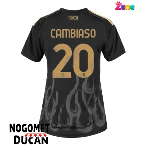 Juventus Andrea Cambiaso #20 Rezervni Dres Ženska 2026-27 Kratak Rukav Juventus Andrea Cambiaso #20 Rezervni Dres Ženska 2026-27 Kratak Rukav