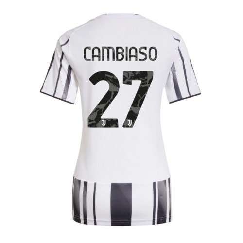 Juventus Andrea Cambiaso #27 Domaci Dres Ženska 2025-26 Kratak Rukav Juventus Andrea Cambiaso #27 Domaci Dres Ženska 2025-26 Kratak Rukav