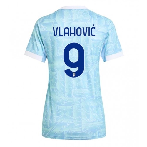 Juventus Dusan Vlahovic #9 Gostujuci Dres Ženska 2025-26 Kratak Rukav Juventus Dusan Vlahovic #9 Gostujuci Dres Ženska 2025-26 Kratak Rukav