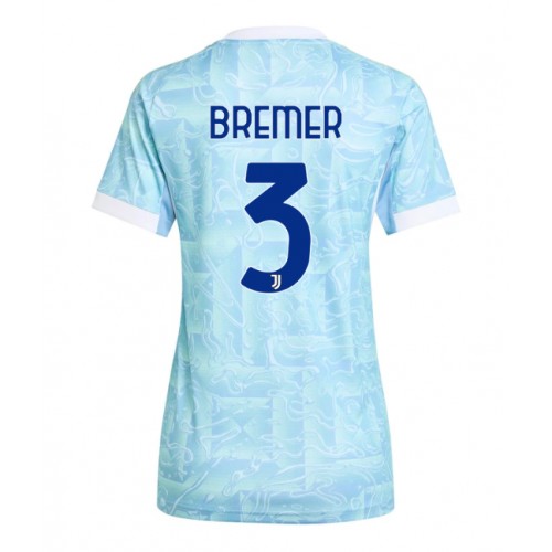 Juventus Gleison Bremer #3 Gostujuci Dres Ženska 2025-26 Kratak Rukav Juventus Gleison Bremer #3 Gostujuci Dres Ženska 2025-26 Kratak Rukav