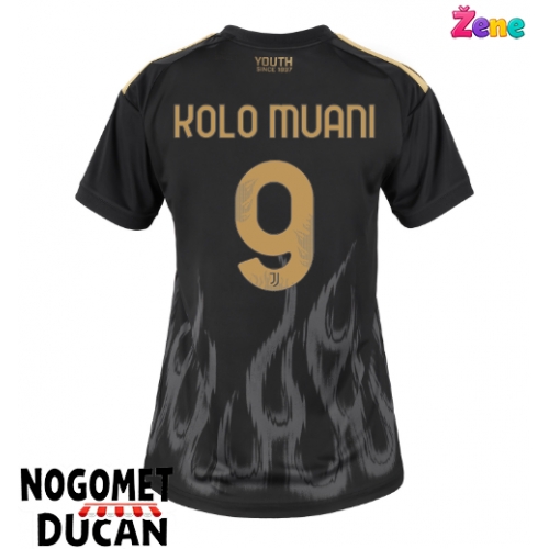 Juventus Randal Kolo Muani #9 Rezervni Dres Ženska 2026-27 Kratak Rukav Juventus Randal Kolo Muani #9 Rezervni Dres Ženska 2026-27 Kratak Rukav