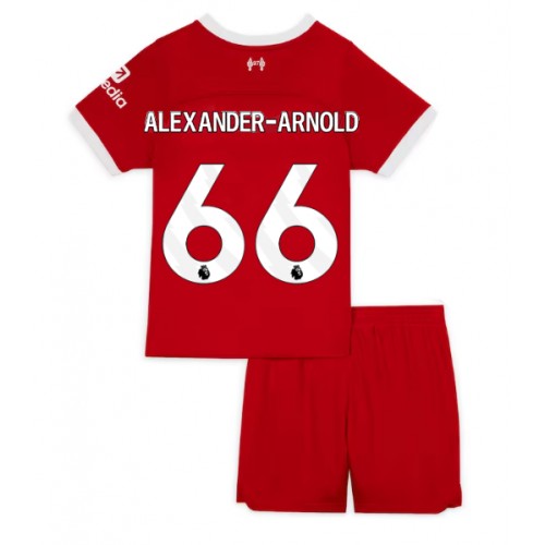 Liverpool Alexander-Arnold #66 Domaci Dres za djecu 2023-24 Kratak Rukav (+ Kratke hlače)