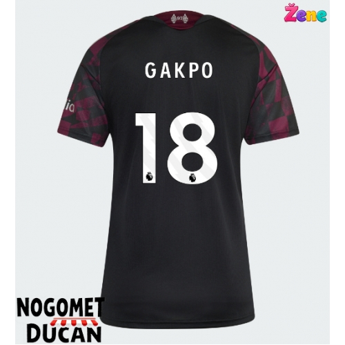 Liverpool Cody Gakpo #18 Rezervni Dres Ženska 2026-27 Kratak Rukav Liverpool Cody Gakpo #18 Rezervni Dres Ženska 2026-27 Kratak Rukav