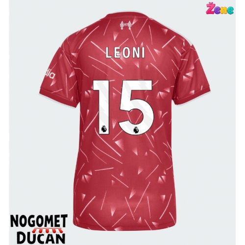 Liverpool Giovanni Leoni #15 Domaci Dres Ženska 2026-27 Kratak Rukav Liverpool Giovanni Leoni #15 Domaci Dres Ženska 2026-27 Kratak Rukav