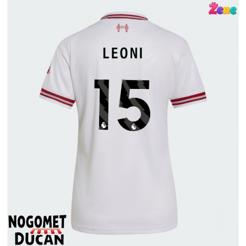 Liverpool Giovanni Leoni #15 Gostujuci Dres Ženska 2026-27 Kratak Rukav Liverpool Giovanni Leoni #15 Gostujuci Dres Ženska 2026-27 Kratak Rukav