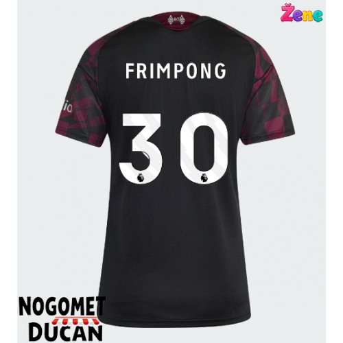 Liverpool Jeremie Frimpong #30 Rezervni Dres Ženska 2026-27 Kratak Rukav Liverpool Jeremie Frimpong #30 Rezervni Dres Ženska 2026-27 Kratak Rukav