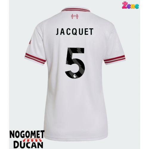 Liverpool Jeremy Jacquet #5 Gostujuci Dres Ženska 2026-27 Kratak Rukav Liverpool Jeremy Jacquet #5 Gostujuci Dres Ženska 2026-27 Kratak Rukav