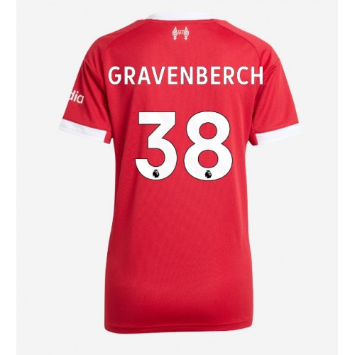 Liverpool Ryan Gravenberch #38 Domaci Dres Ženska 2025-26 Kratak Rukav Liverpool Ryan Gravenberch #38 Domaci Dres Ženska 2025-26 Kratak Rukav