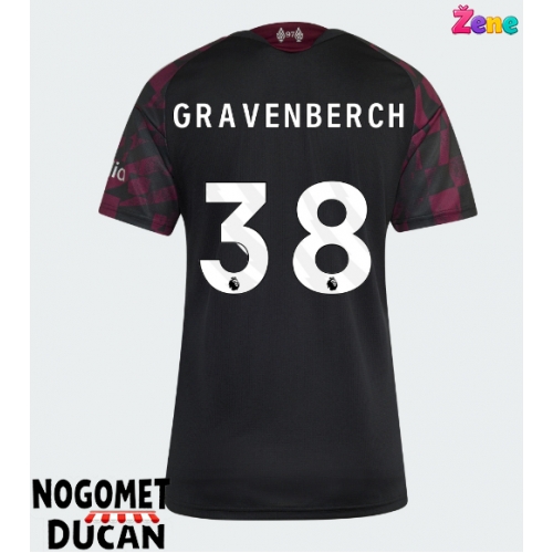 Liverpool Ryan Gravenberch #38 Rezervni Dres Ženska 2026-27 Kratak Rukav Liverpool Ryan Gravenberch #38 Rezervni Dres Ženska 2026-27 Kratak Rukav
